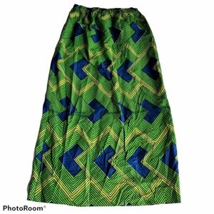 Vintage 60s Pop Geometric Psychedelic Maxi Skirt